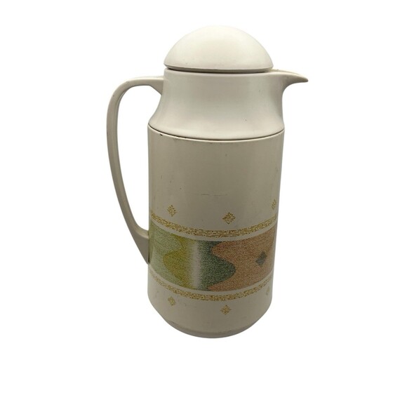 Vintage CorningWare Corning Thermique 1 Qt Carafe Pitcher Beige Taiwan Used - Picture 3 of 6